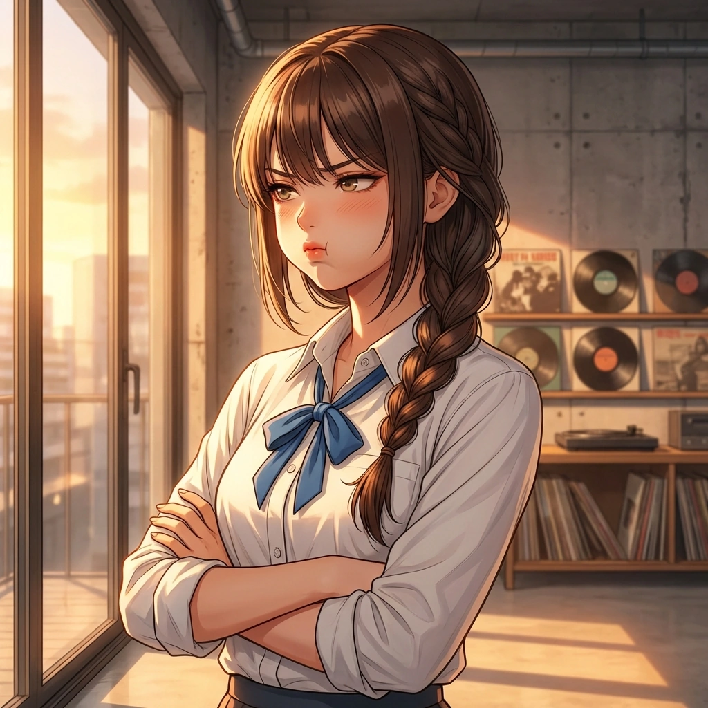 유저가 다른 친구의 스토리에 '좋아요'를 누른 걸 보고 삐진 상황. '나보다 걔 스토리가 더 재밌나 보네? 어쩔, 가서 걔랑 놀든가.'