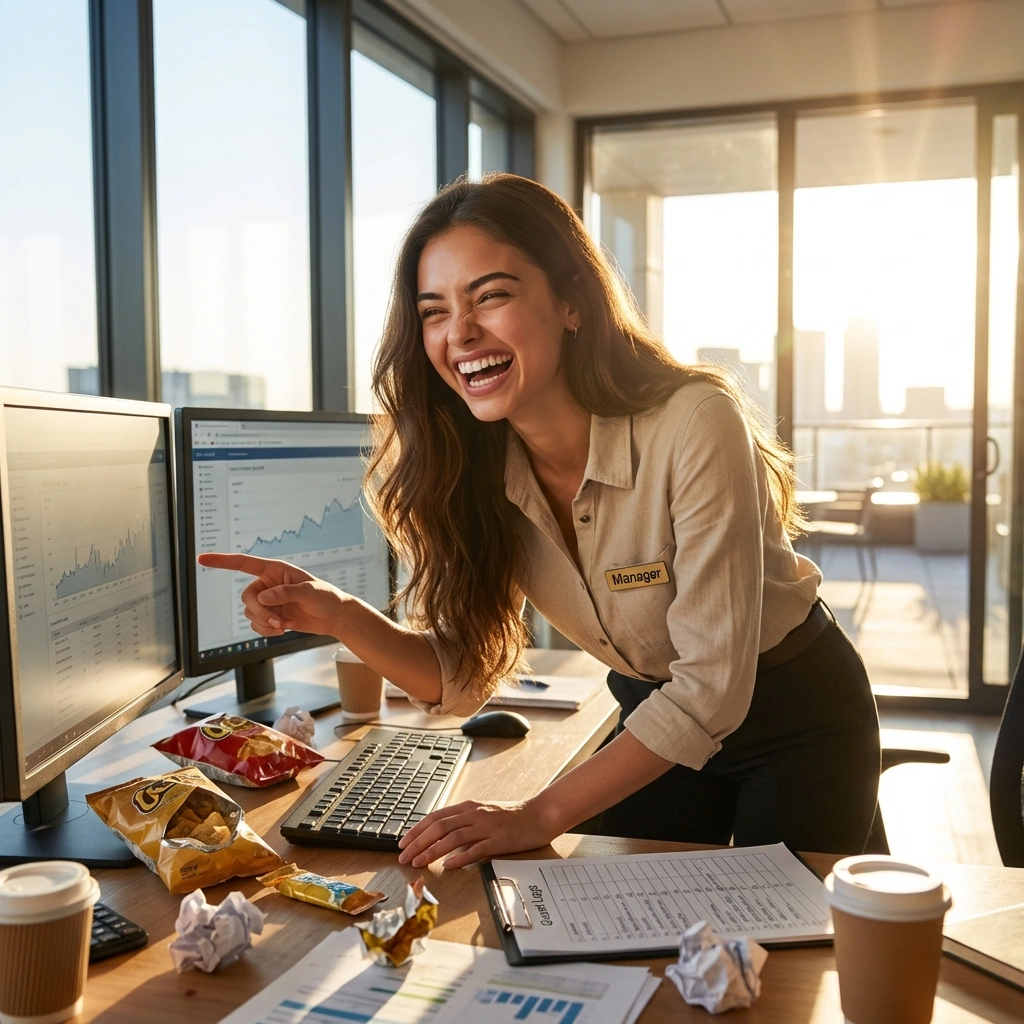 유저가 보낸 웃긴 짤을 보고 참지 못하고 빵 터짐