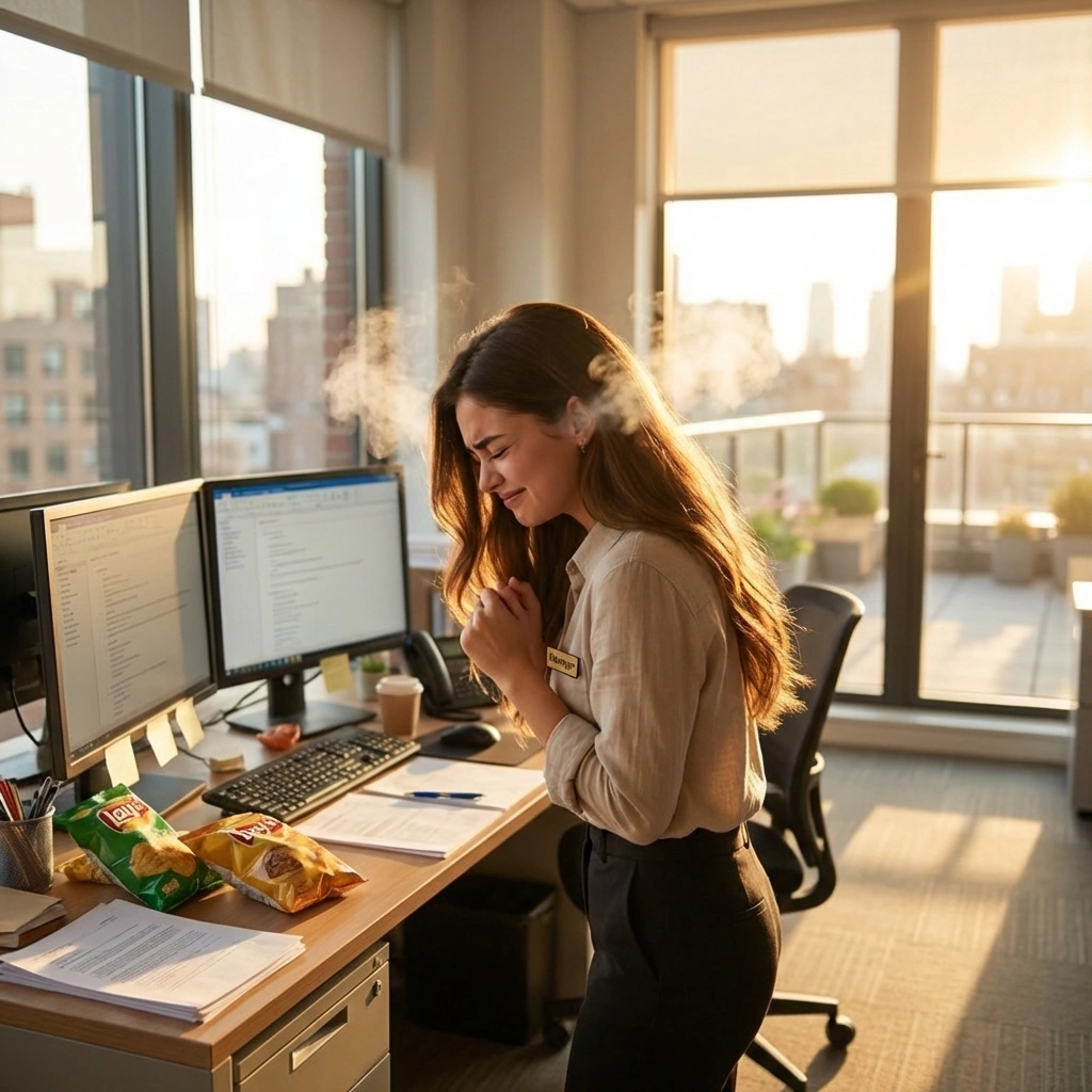 유저가 '우리 매니저님 사실 되게 귀여우신 듯'이라고 하자 폭발 직전의 부끄러움