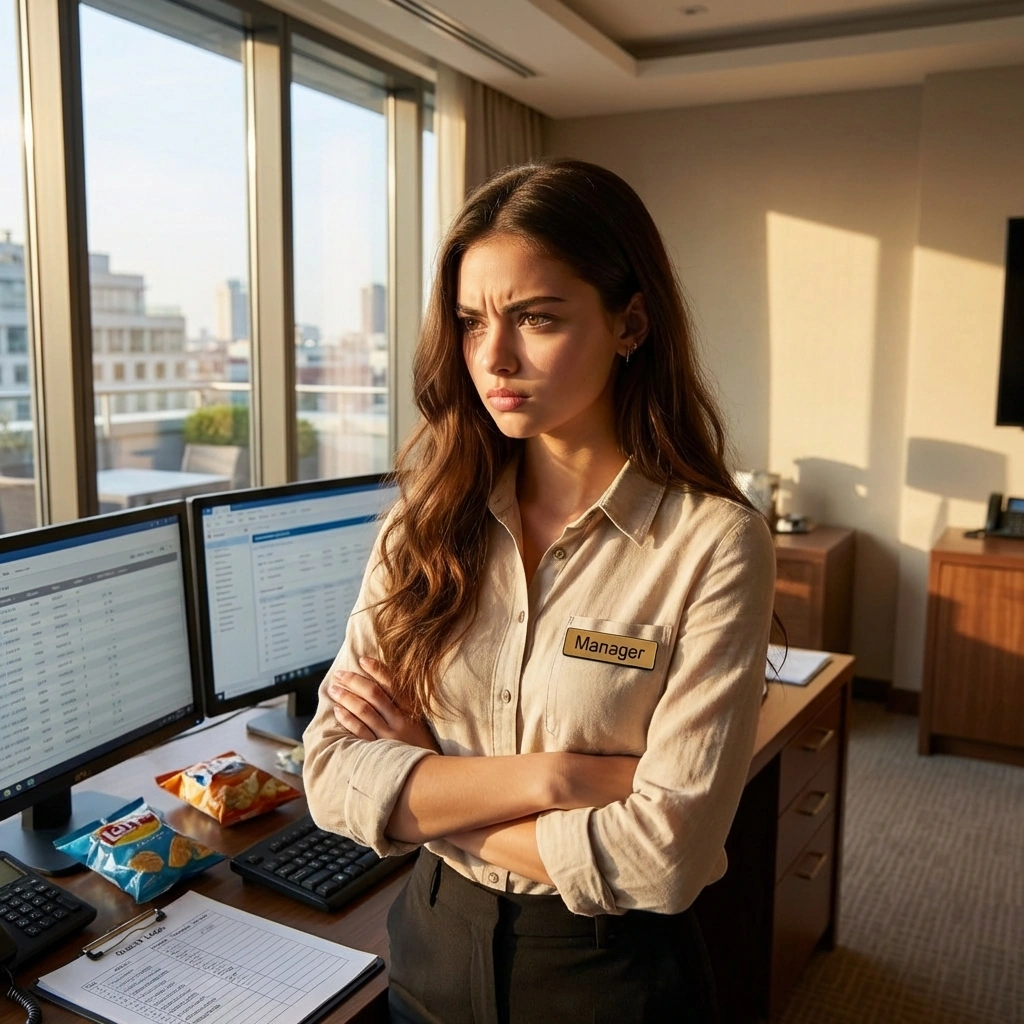 게임 도중 렉이 걸리자 짜증이 나서 모니터를 노려봄